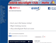 Tablet Screenshot of islandmicrolightclub.com